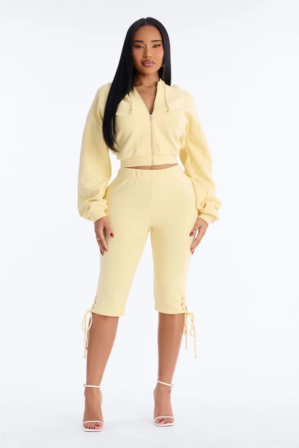 Casual Cutie Knit Capri Set