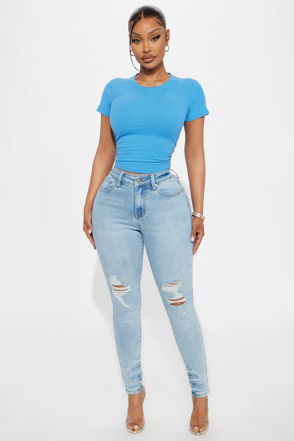 Kalisha Stretch Ripped Skinny Jeans