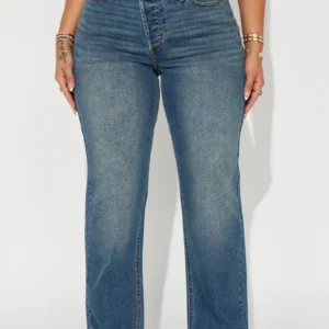 In Sync Stretch Crossover Straight Leg Jeans