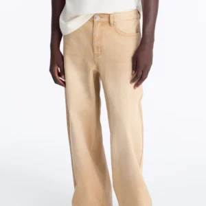 Crochet Cutout Baggy Jean