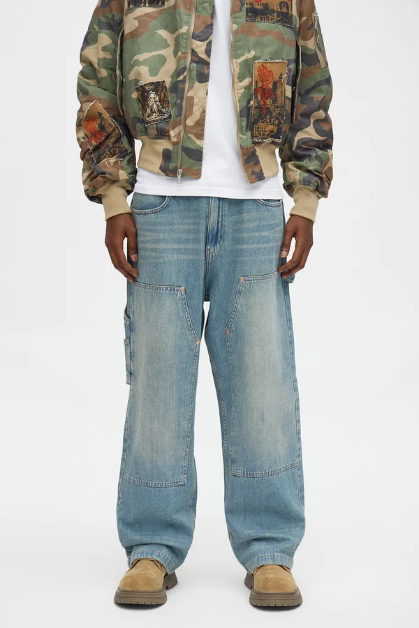 Baggy Double Knee Jean