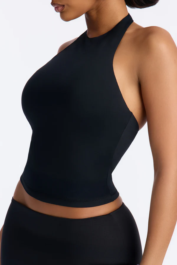 Second Skin Bra Pad Sleeveless Halter Top
