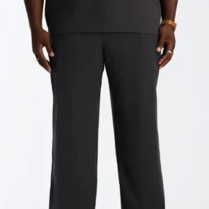 Neo Faux Suede Straight Leg Trouser