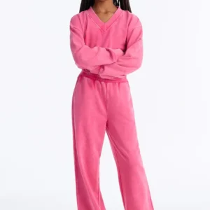 Mini Angelica Washed French Terry Pant Set